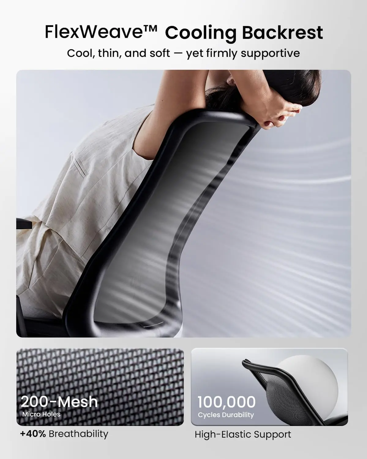 Oxygen ergonomic chair