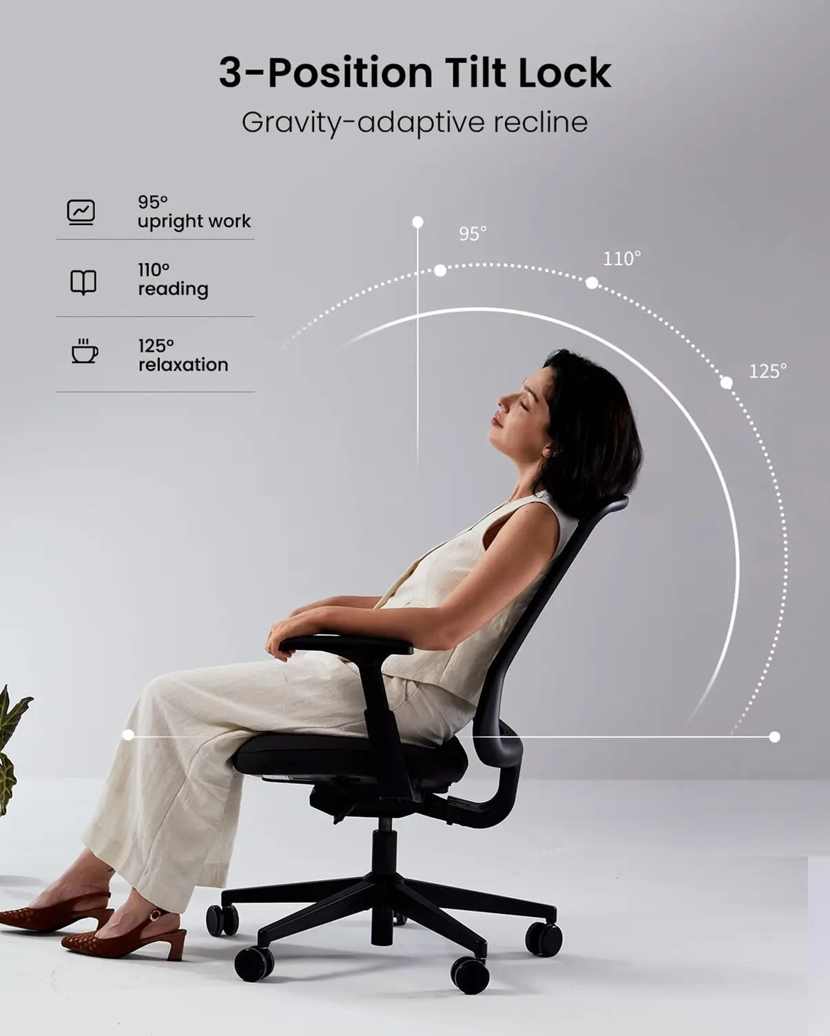 Oxygen ergonomic chair